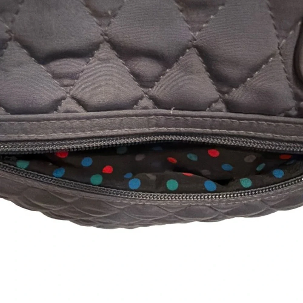 vera bradley‎ purse Gray Diamond Quilted  10x12